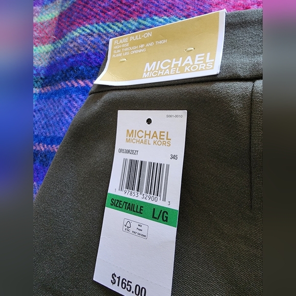 New Michael Kors Pullon Flare Pants. Size L - Picture 5 of 5